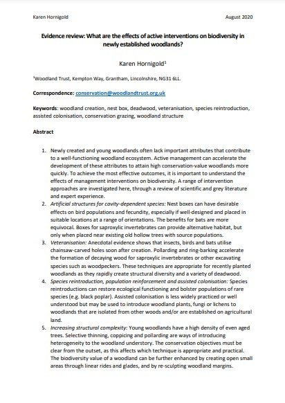 Evidence review