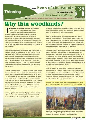 Why thin woodlands